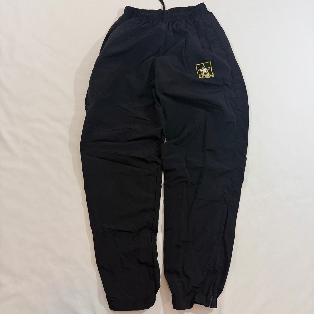 US Army Training Pants Mens S Black IPFU Windbreaker Joggers Nylon Tactical